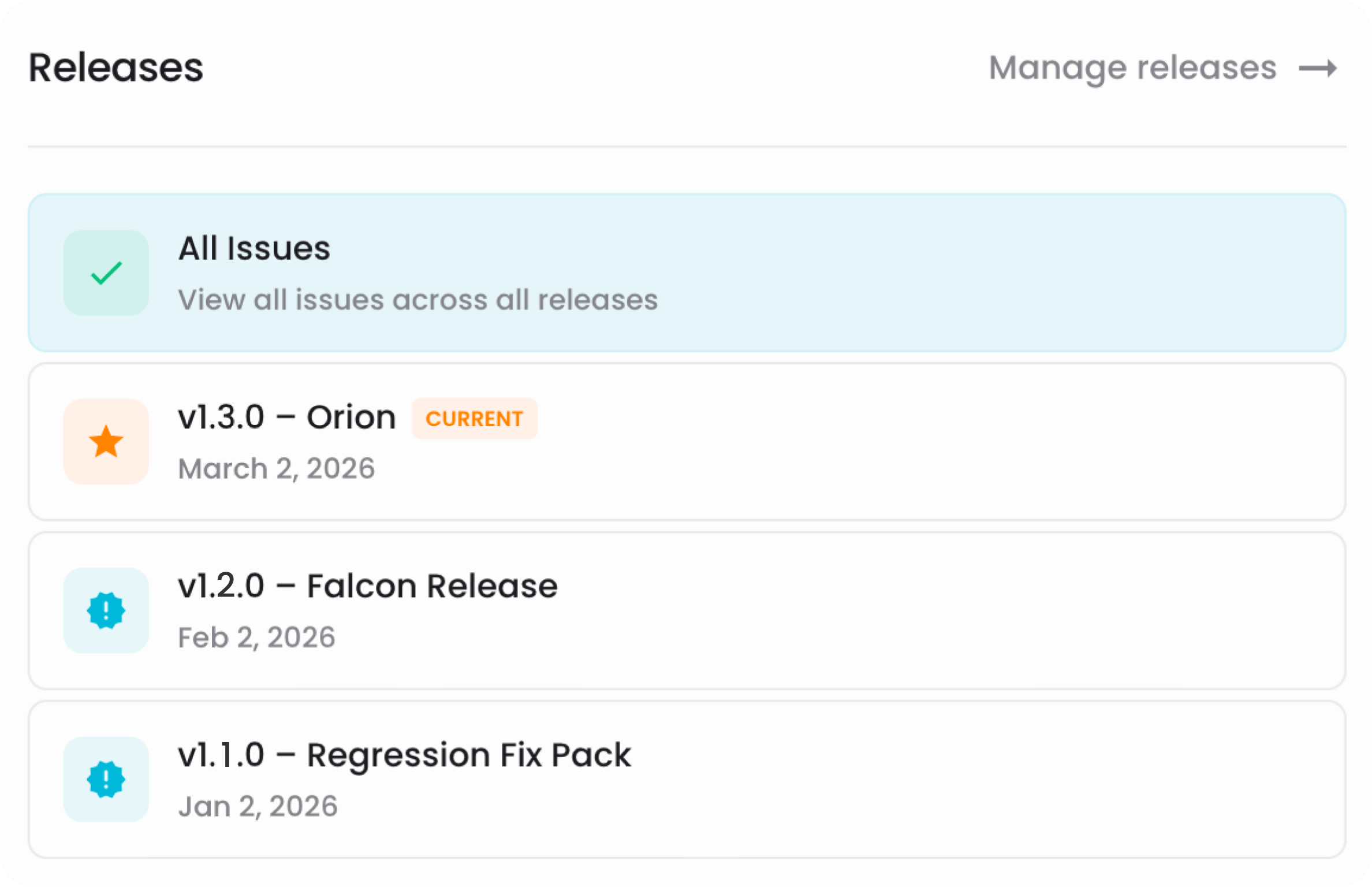 Releases
